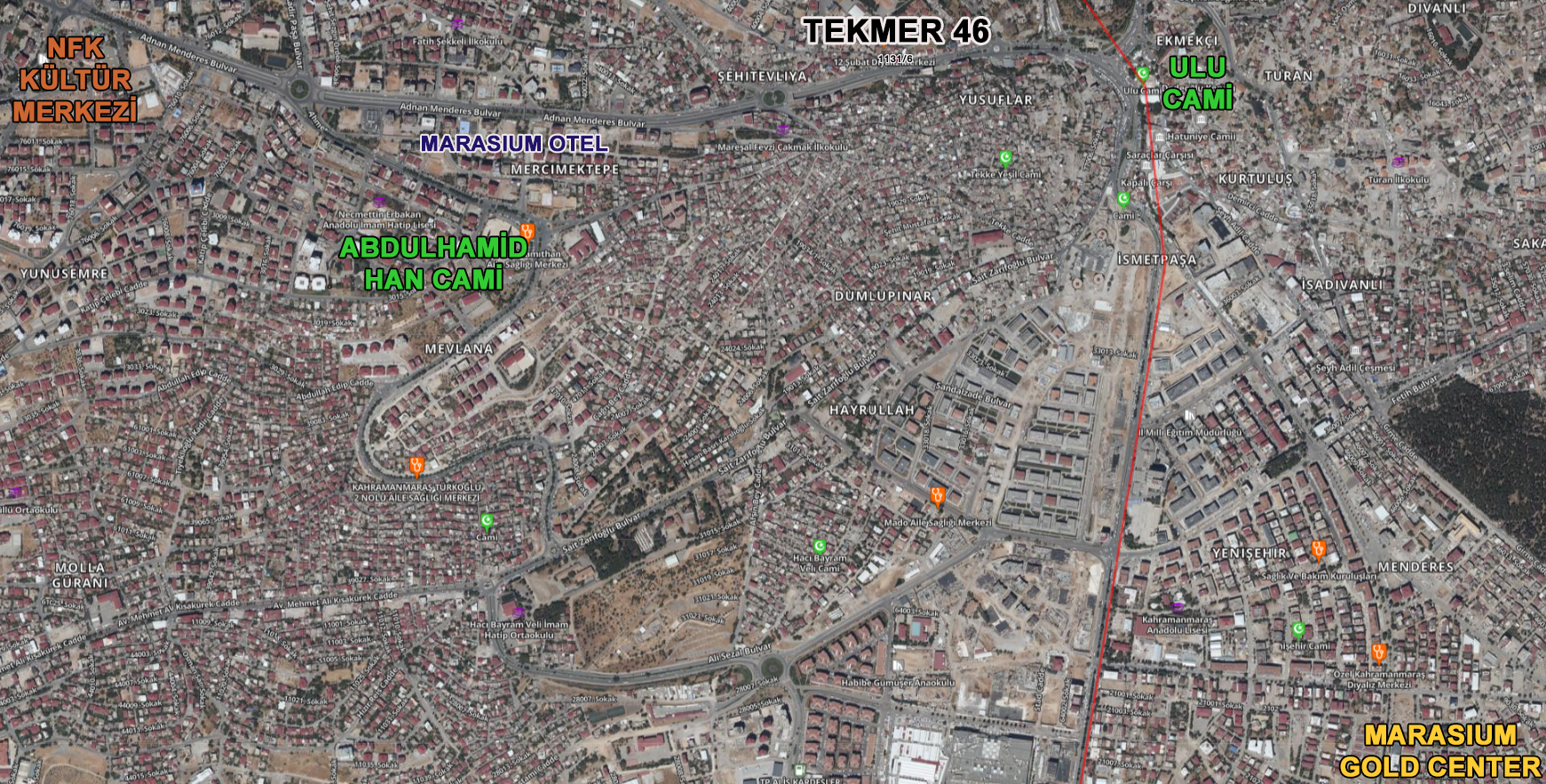 TEKMER 46 Konum Haritası